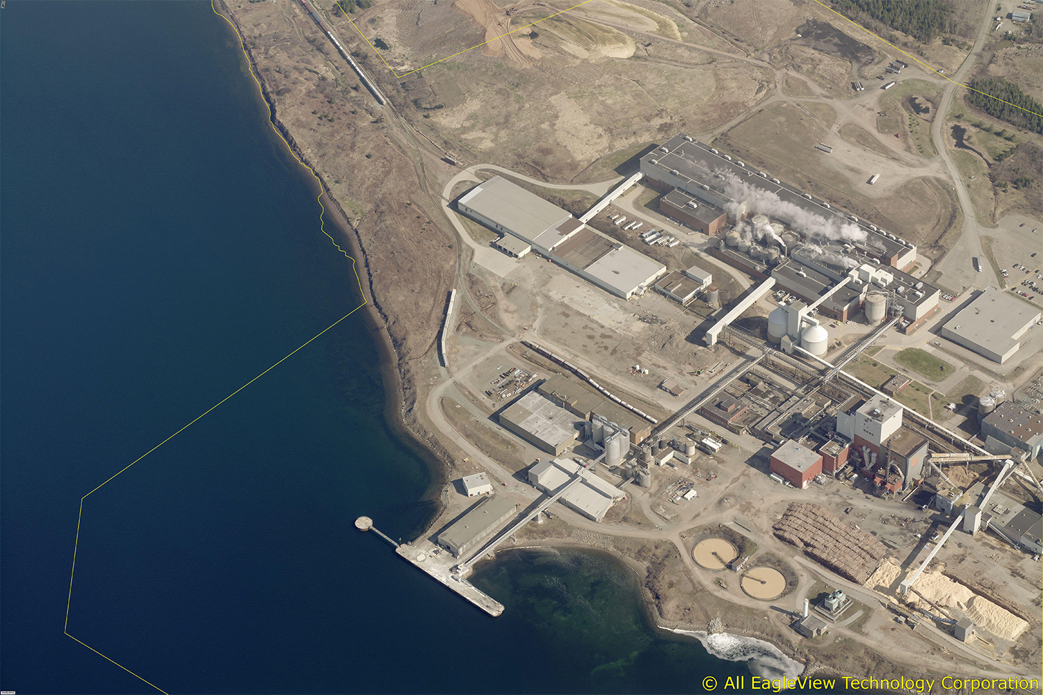 Aerial image of Port Hawkesbury Paper